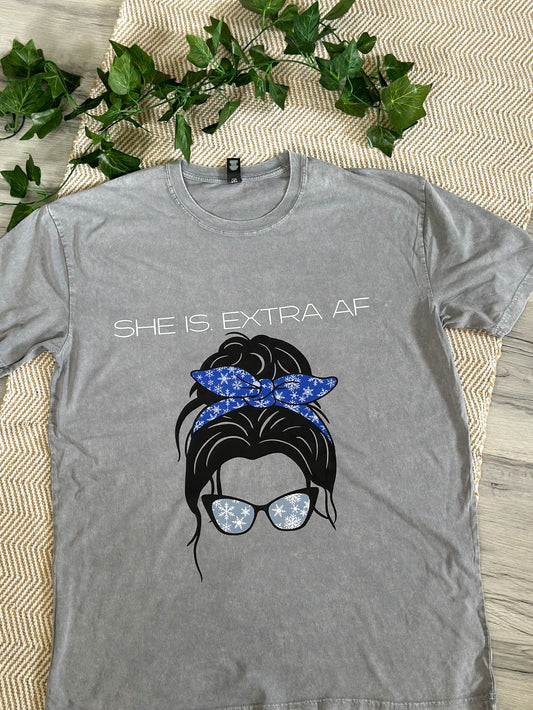 SHE IS. Extra AF Tee