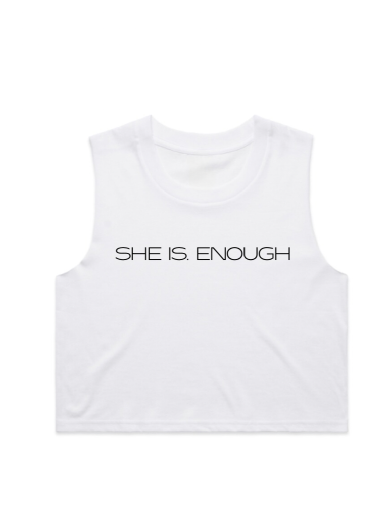 SHE IS. Cropped Tank
