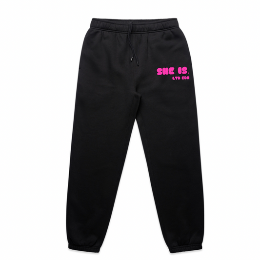 SHE IS. Limited Edition Trackies