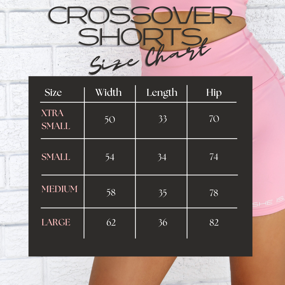 CROSSOVER HIGH WAIST SHORTS